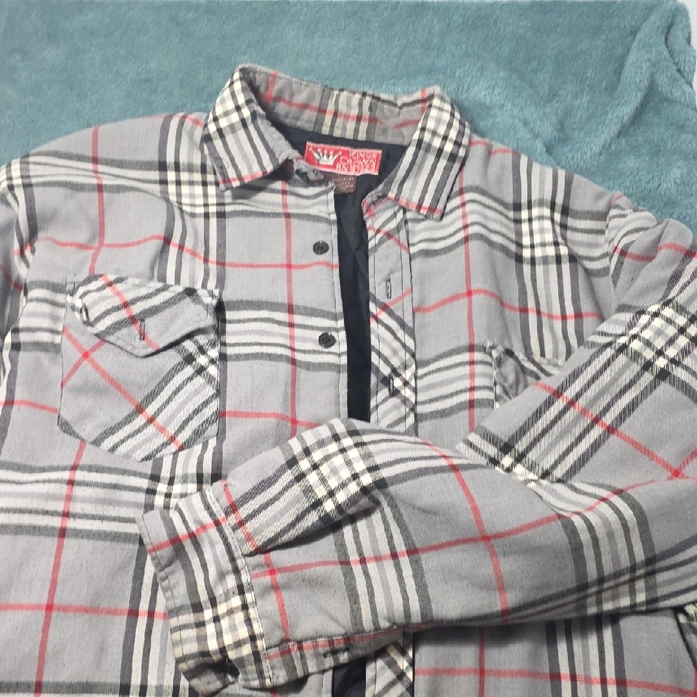King Crown Plaid Coat